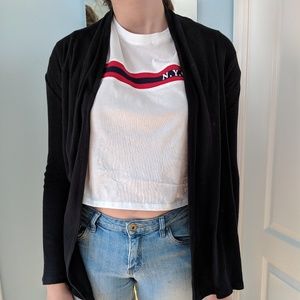 Black cardigan